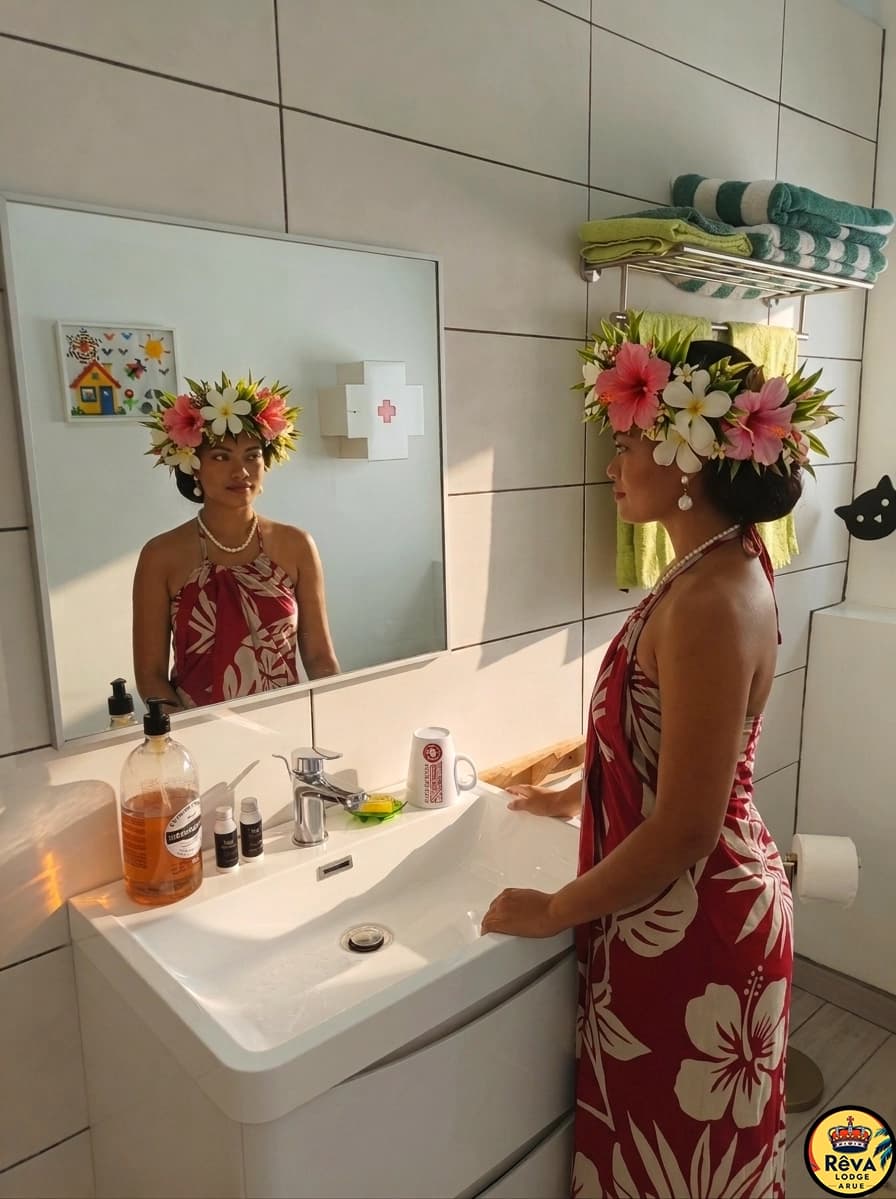 Salle de bain principale avec grand lavabo